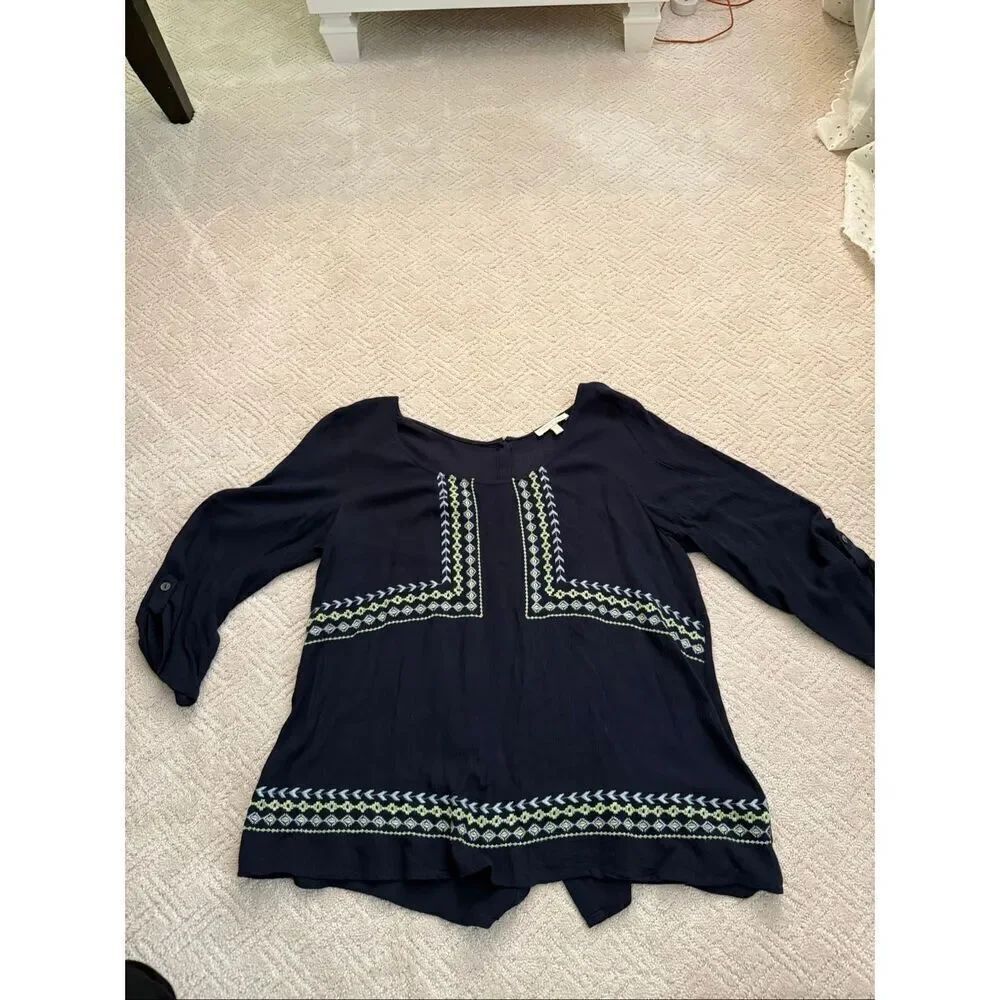 Skies Are Blue Rayon Blouse